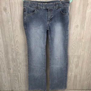 Banana republic faded wash straight leg blue denim jeans size 10
